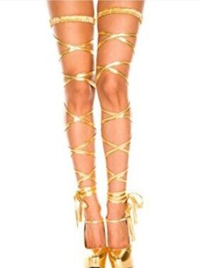 Nasty Gal Gold Leg Wraps Pair